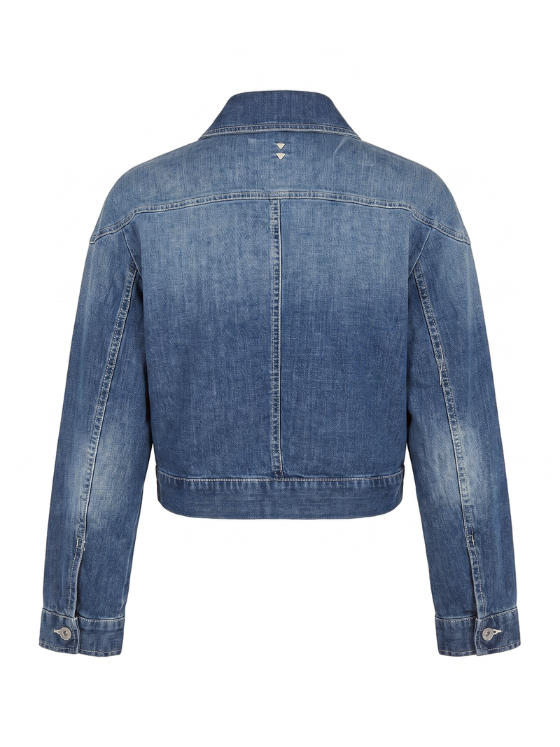 Giacca di jeans PLEASE blu denim bolerino
