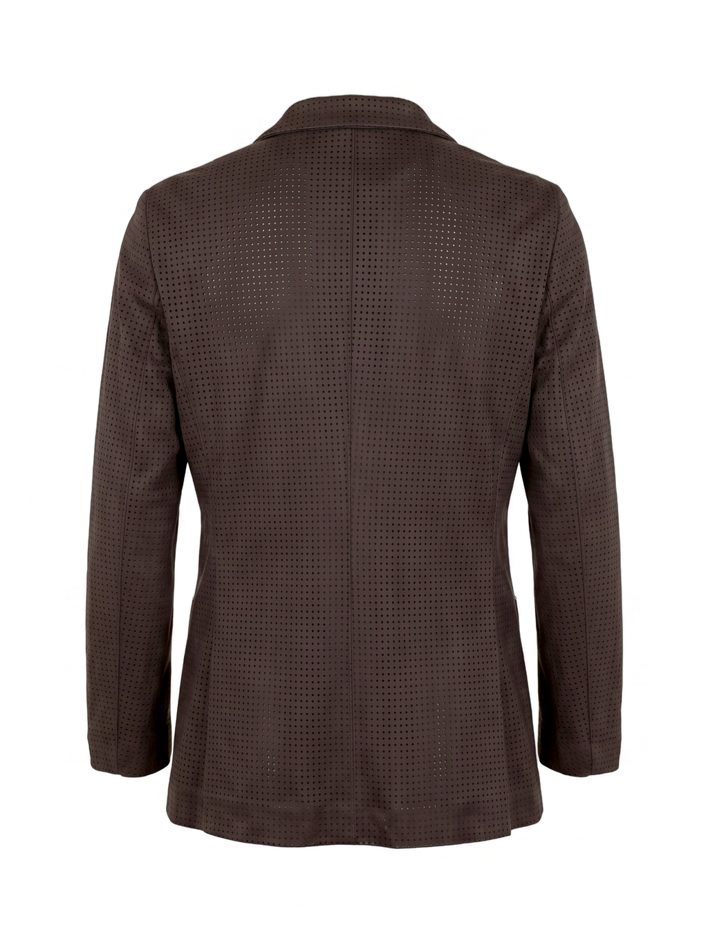 Blazer Zahjr  destrutturato cioccolato micro-traforato