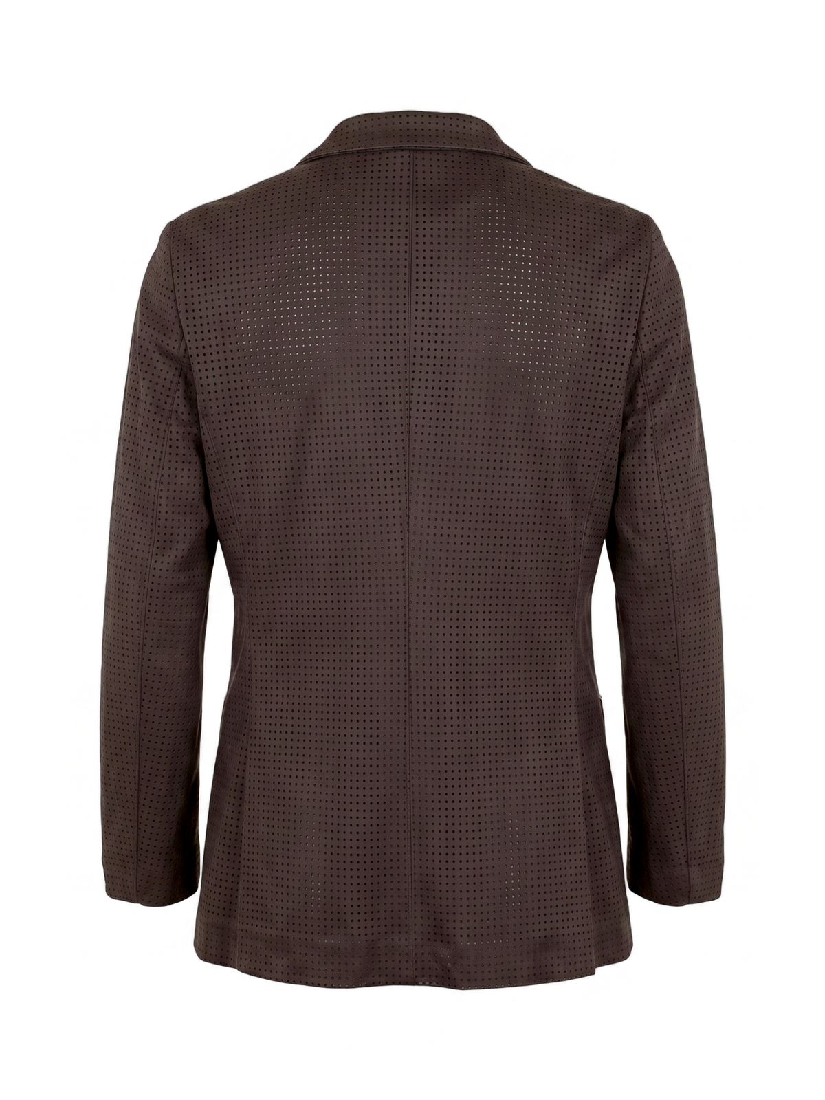 Blazer Zahjr  destrutturato cioccolato micro-traforato