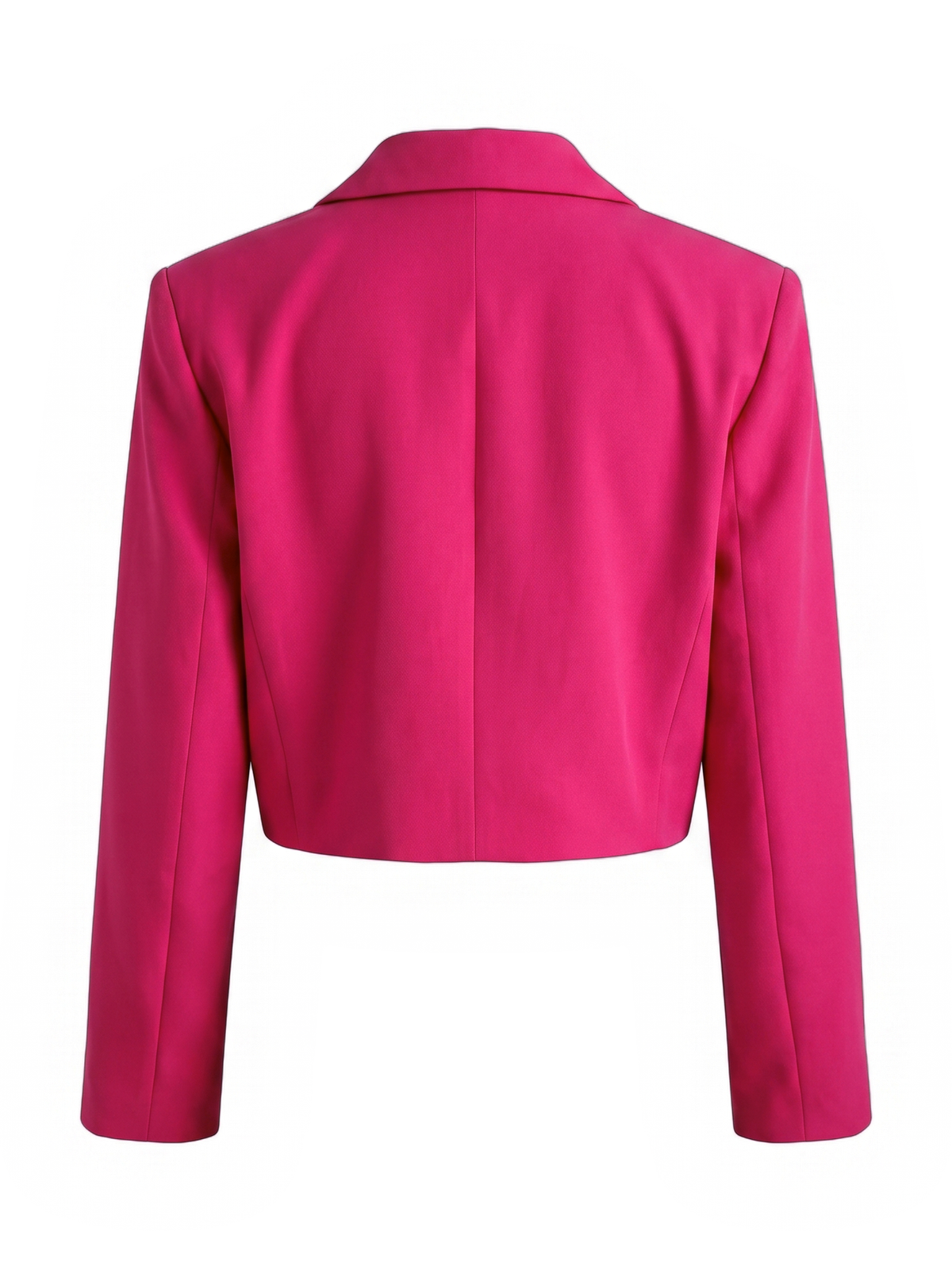Blazer cropped rosso PLEASE con revers a lancia