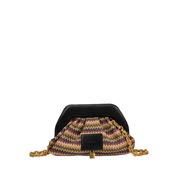 Cluth Bag in rafia Giò Cellini - Multicolor