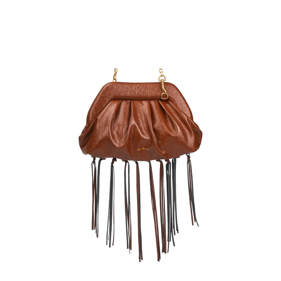Clutch bag ecopelle Giò Cellini - marrone