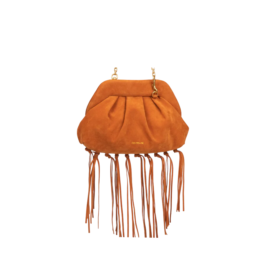 Clutch bag scamosciata Giò Cellini - Arancio