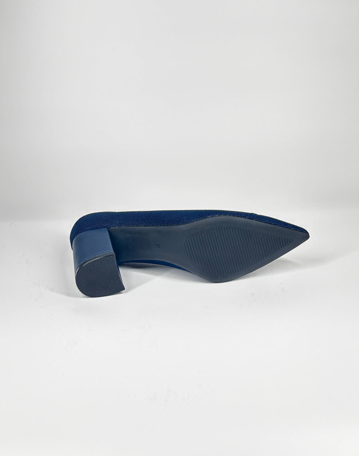 Décolleté a punta con tacco largo - Blu