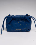 BLU | Minibag a sacchetta Gio Cellini "Vicky pop" in ecopelle liscia con borchie dorate