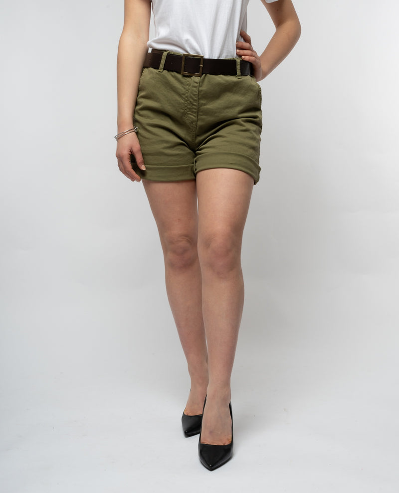 immagine-1-please-short-da-donna-please-con-risvolto-verde-shorts-d0jecv9n3n_verde