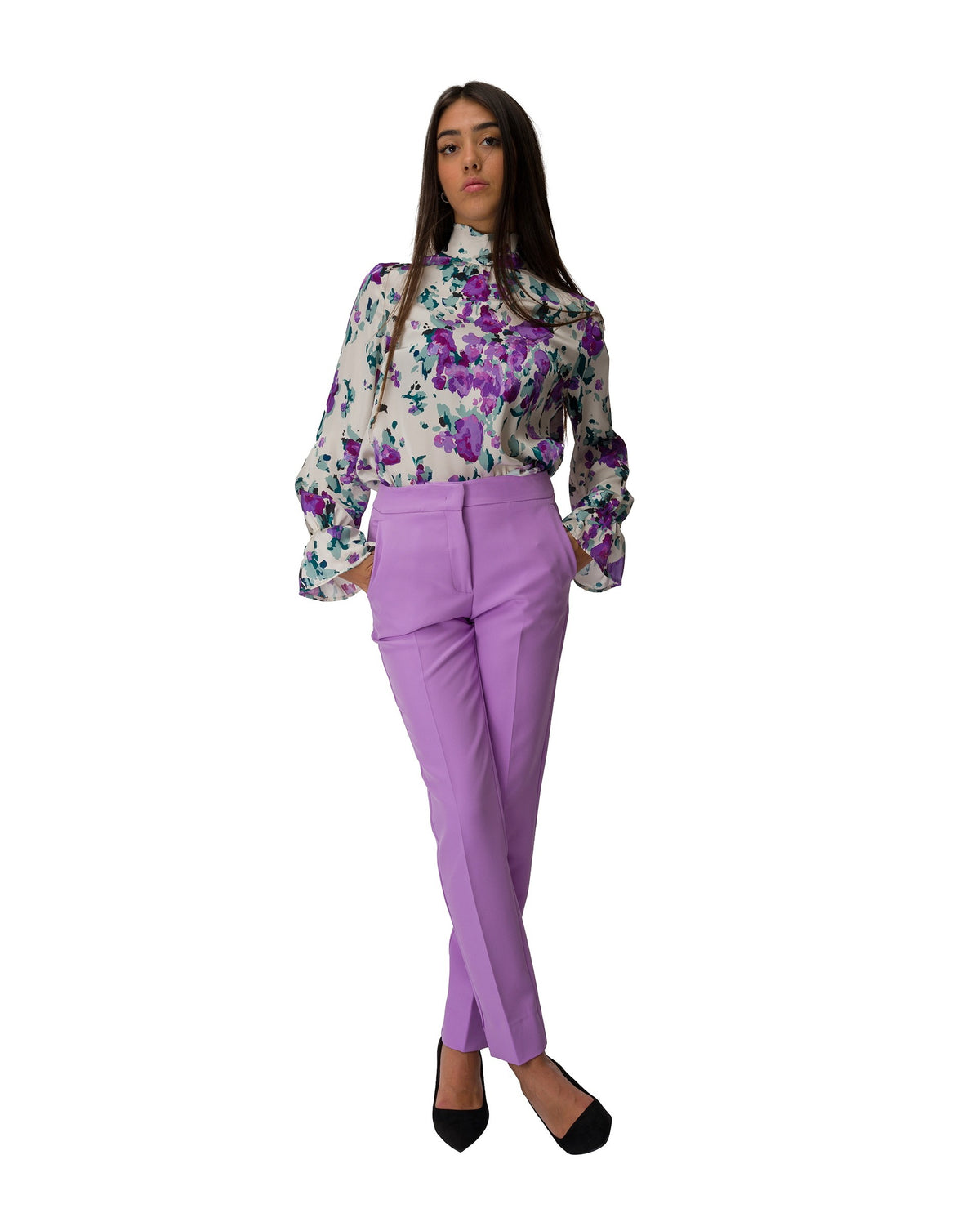 immagine-1-rebel-queen-by-liu-jo-patantalone-completo-del-tailleur-in-tessuto-tecnico-color-glicine-pantaloni-eg3124_glicine