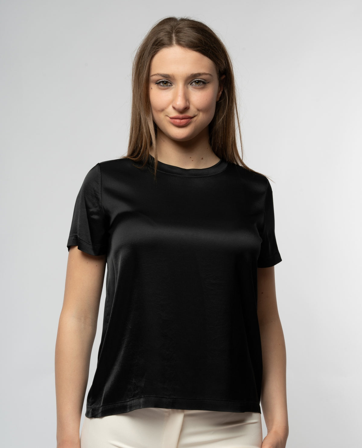 immagine-1-sstore-blusa-mezze-maniche-viscosa-effetto-raso-nero-camicie-e-bluse-wo22497v39_nero