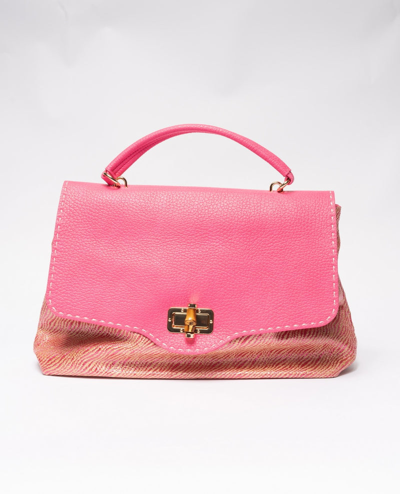 immagine-1-sstore-borsa-a-spalla-in-ecopelle-e-tela-in-rafia-con-chiusura-bambu-fucsia-borse-pf510_fucsia