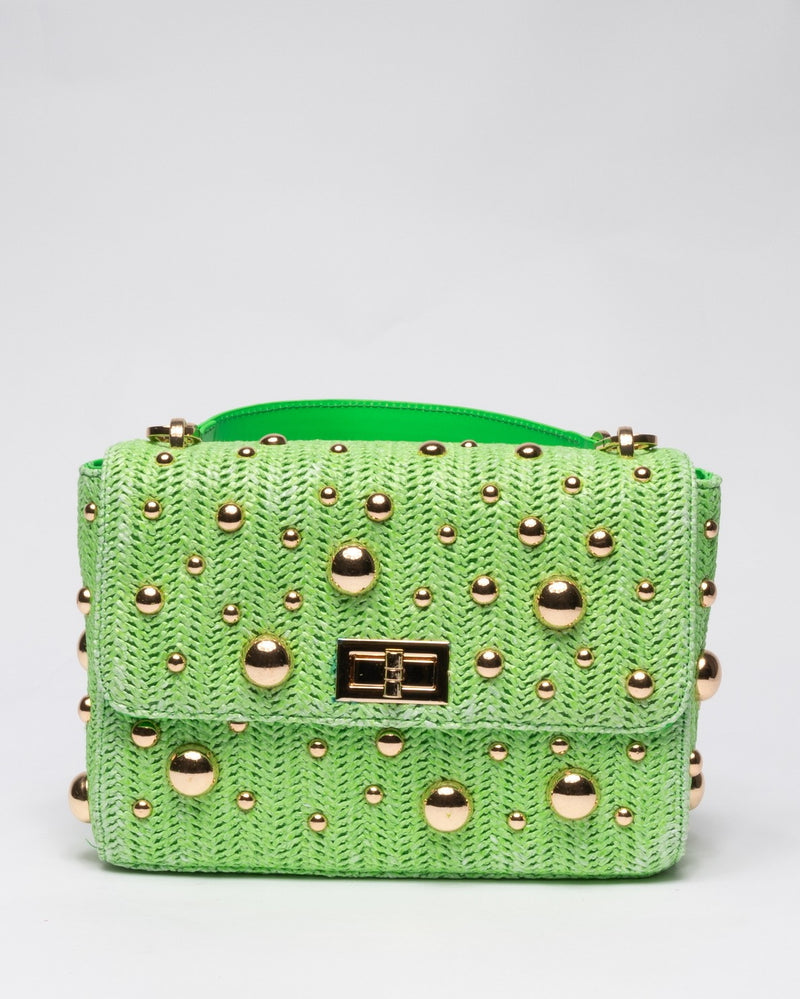 immagine-1-sstore-borsa-a-spalla-in-rafia-con-borchie-dorate-e-tracollina-in-catena-green-borse-ff27241_green