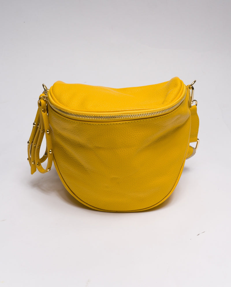 immagine-1-sstore-borsa-in-vera-pelle-con-borchie-dorate-modello-marsupio-giallo-borse-98030_giallo