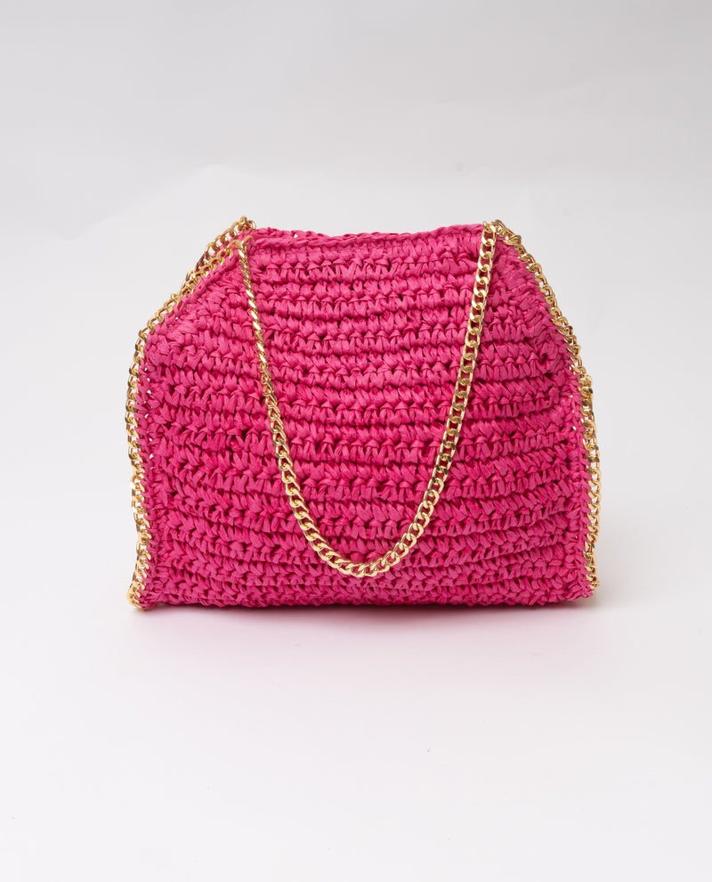 immagine-1-sstore-borsa-tote-pieghevole-in-fettuccia-effetto-paglia-con-manici-e-tracolla-in-catena-dorata-diamond-cut-fuxia-borse-sg094_fuxia