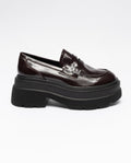 BORDEAUX | Mocassini in ecopelle con suola chunky