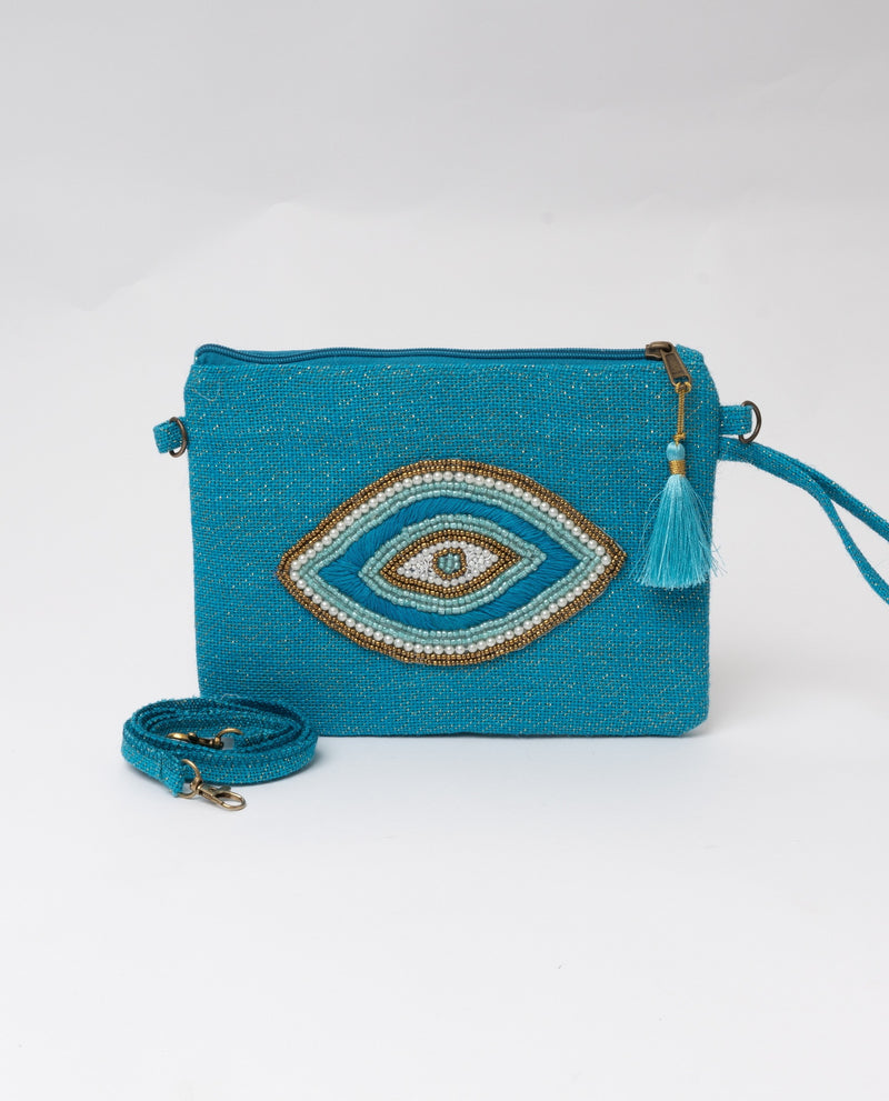 immagine-1-sstore-pochette-in-canapa-lurex-con-applicazione-occhio-di-perline-blue-roi-borse-ksly900p_blue-roi