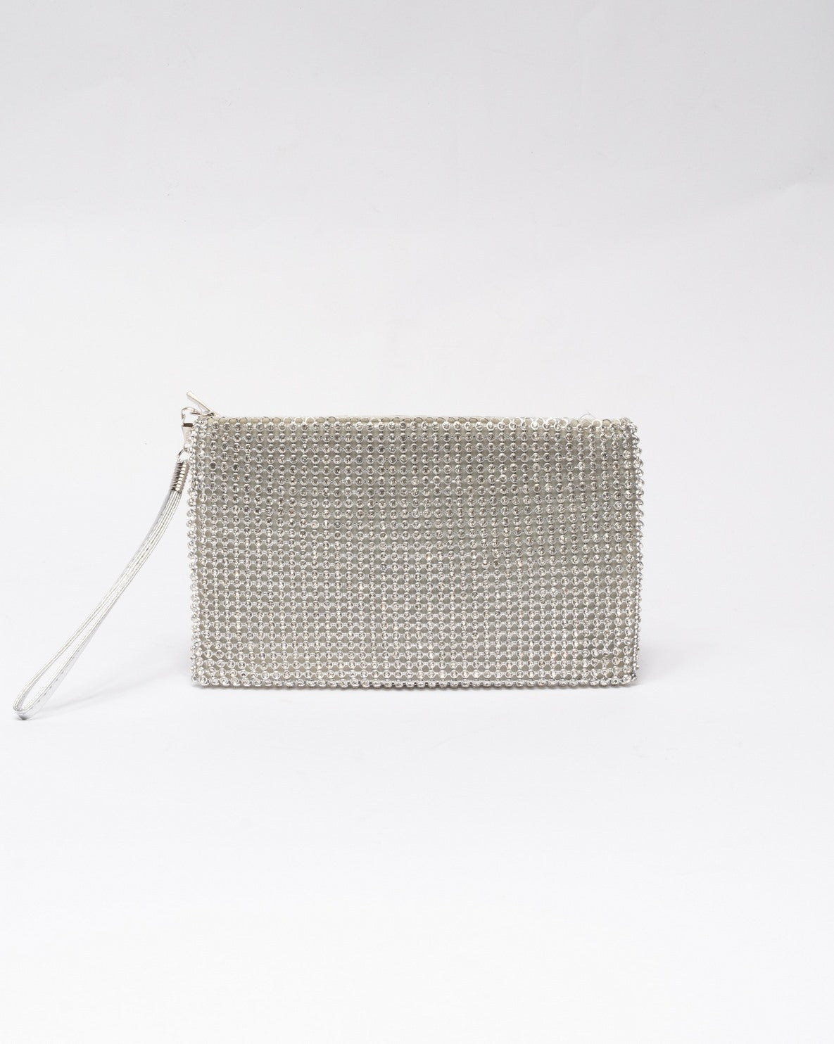 SILVER | Pochette strass all over - ORO
