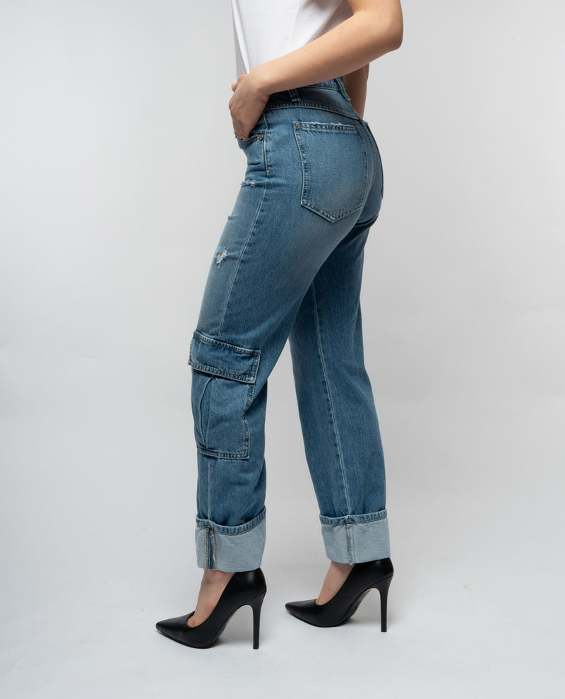 immagine-2-please-jeans-cargo-please-straight-leg-destressed-con-strappi-blu-denim-jeans-p2tsciqnli_blu-denim