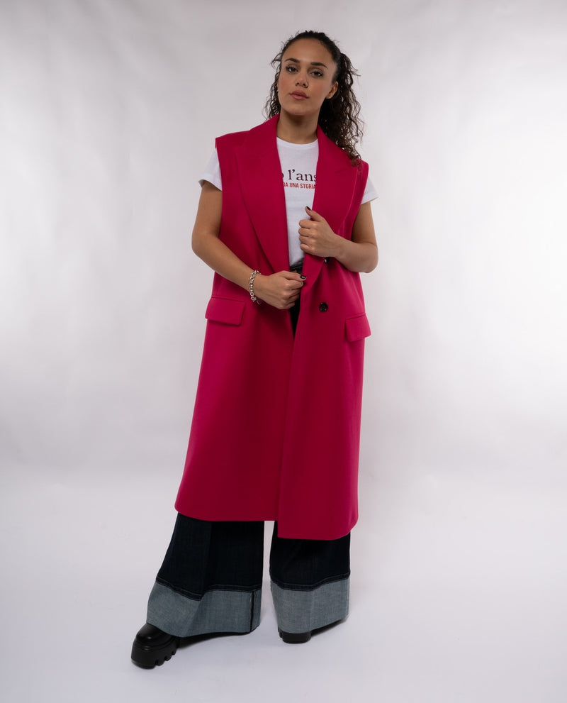 immagine-2-rebel-queen-by-liu-jo-cappotto-gilet-lungo-rebel-queen-doppio-petto-in-panno-fuxia-cappotti-eg4021_fuxia