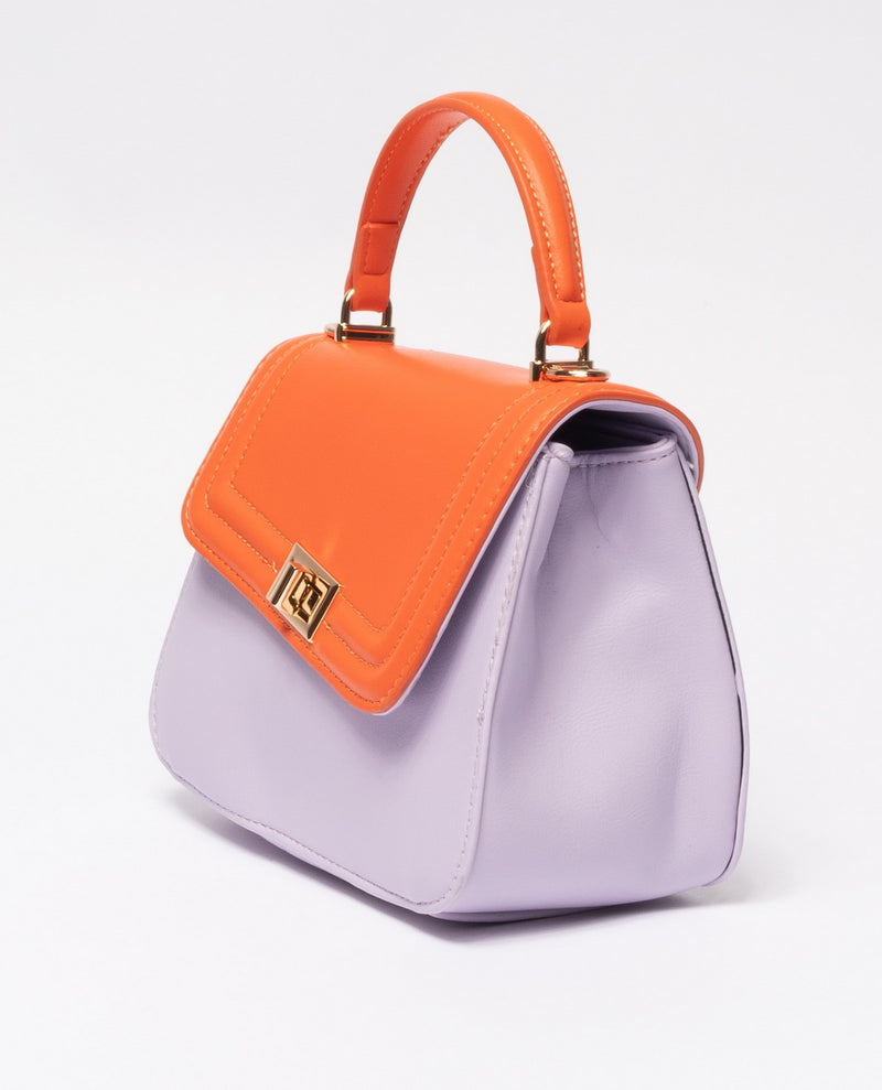 immagine-2-sstore-minibag-bicolor-in-ecopelle-liscia-con-manico-e-tracolla-purple-orange-borse-pf596_purple-orange