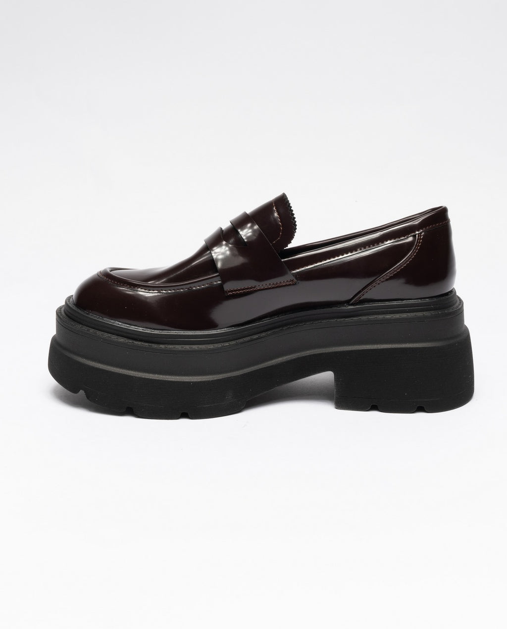 BORDEAUX | Mocassini in ecopelle con suola chunky