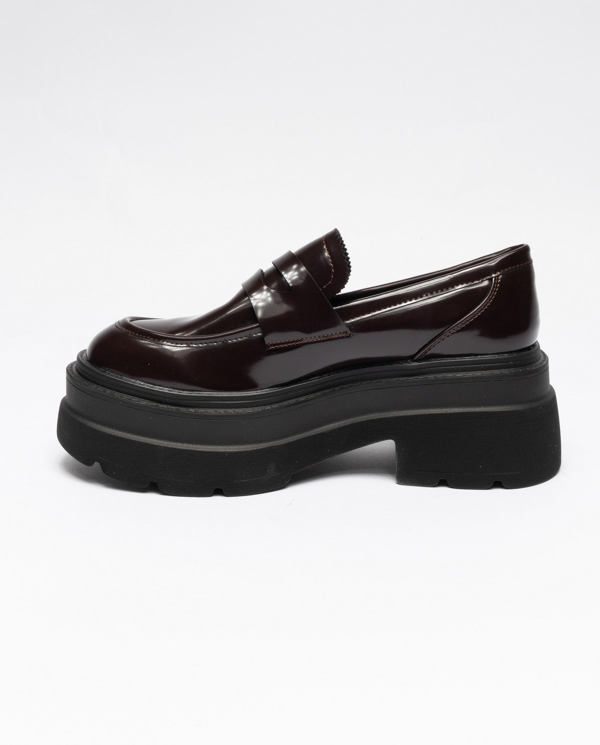 BORDEAUX | Mocassini in ecopelle con suola chunky
