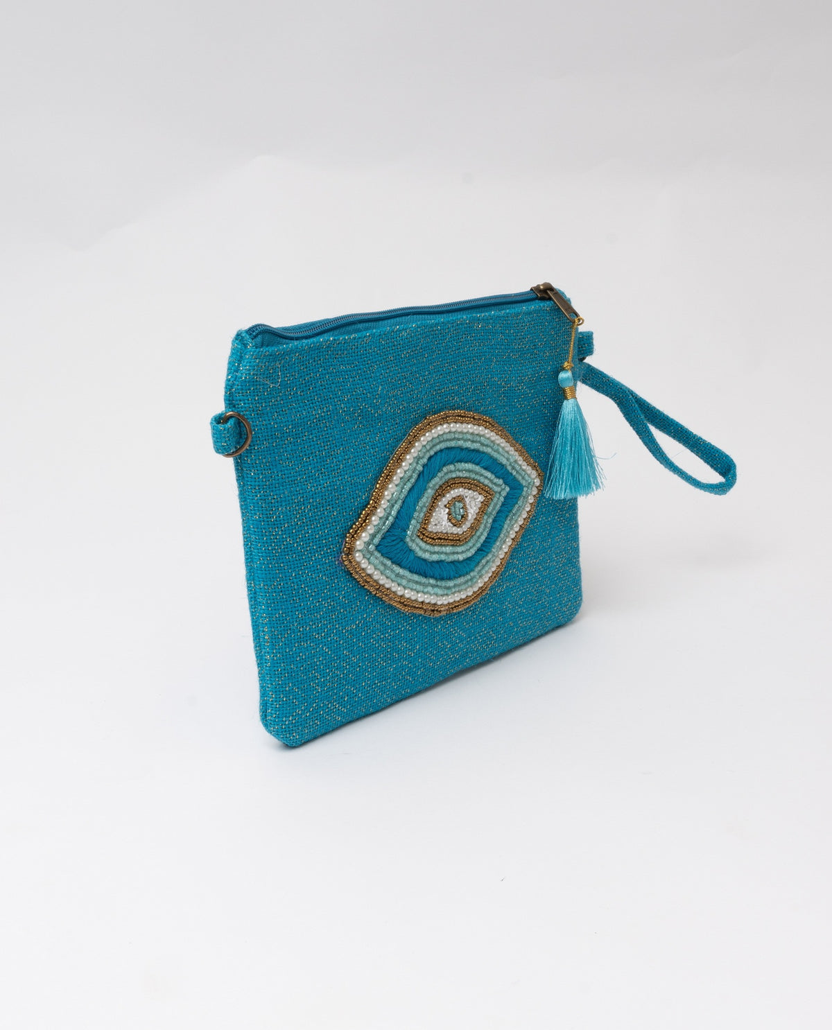 immagine-2-sstore-pochette-in-canapa-lurex-con-applicazione-occhio-di-perline-blue-roi-borse-ksly900p_blue-roi