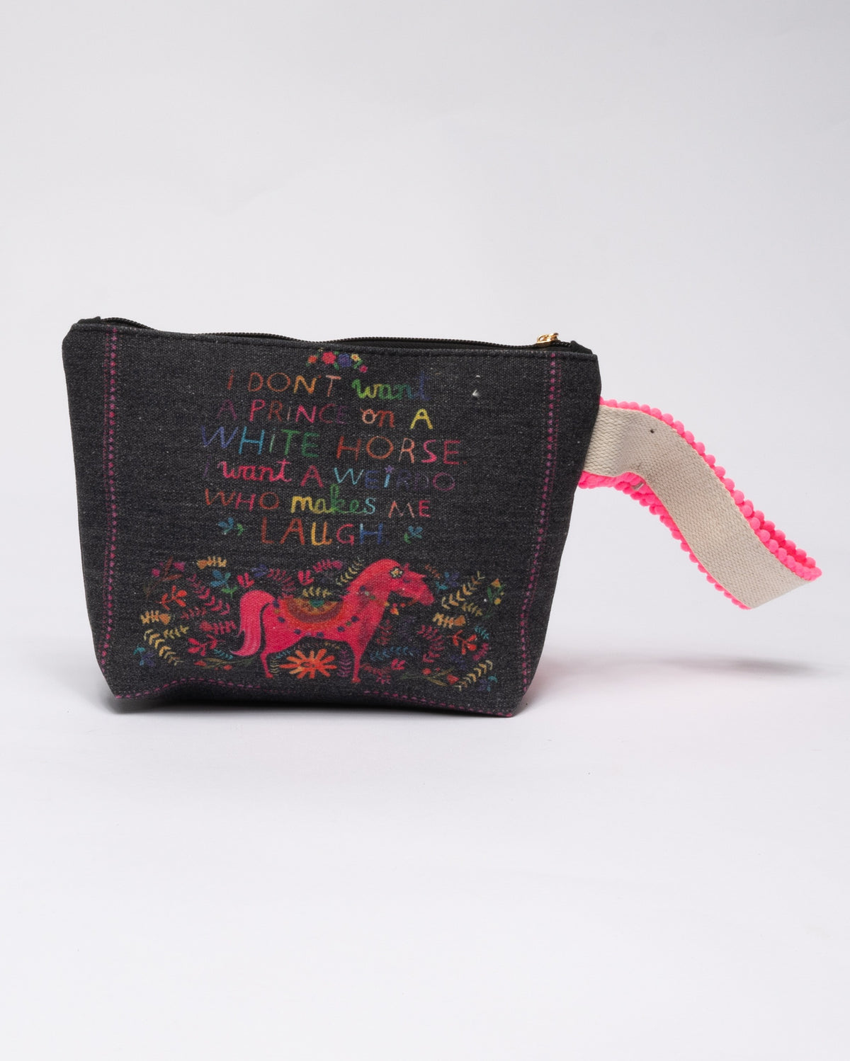 immagine-2-sstore-pochette-in-tela-con-stampa-e-maxi-nappina-rosa-borse-s0161_horse