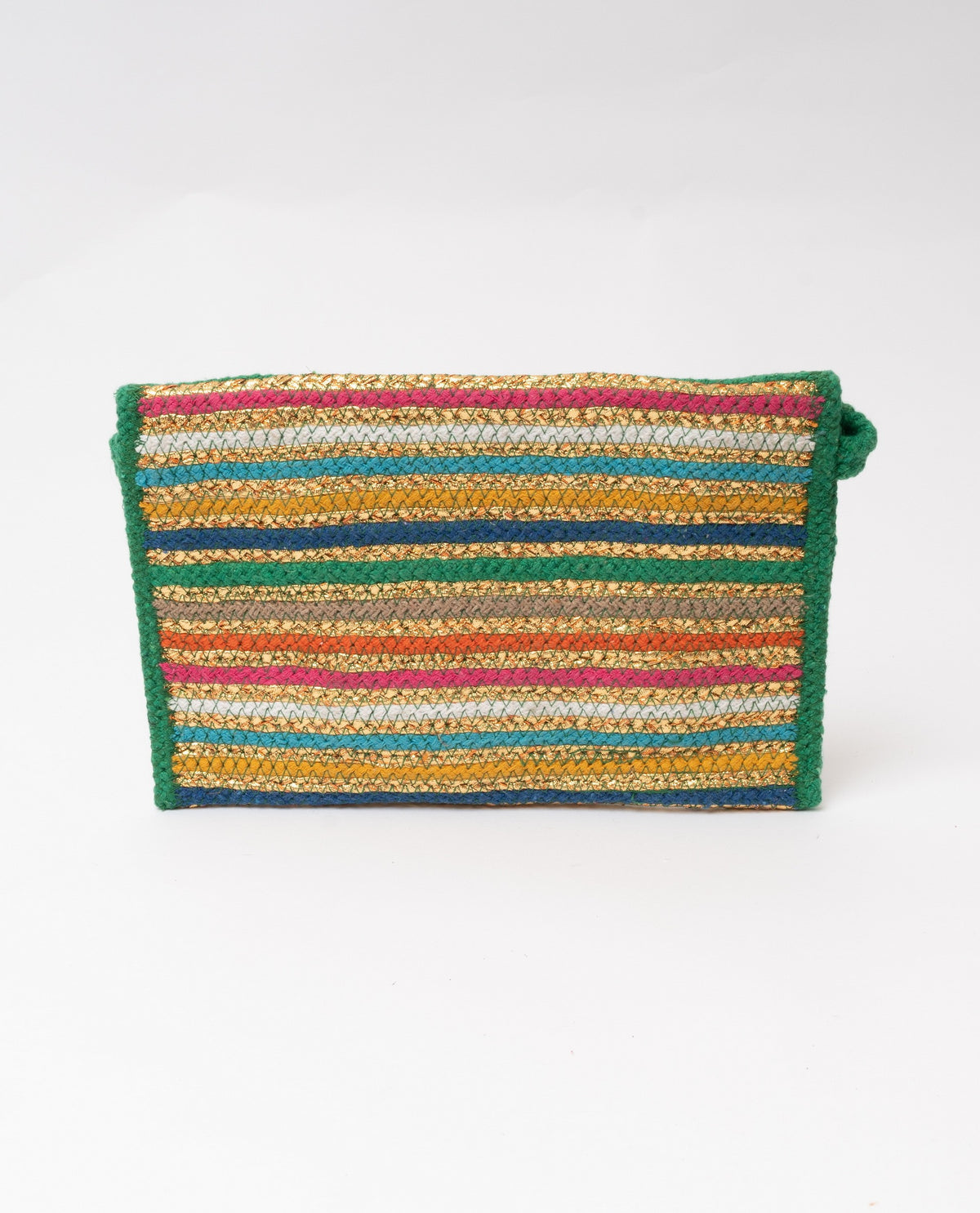 immagine-2-sstore-pochette-intrecciata-corda-e-oro-green-borse-ksly13500p_green