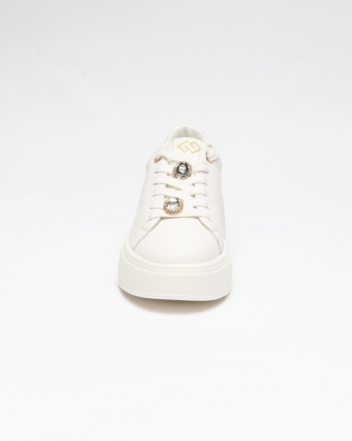 immagine-3-gold-gold-sneackers-gold-gold-punta-tonda-in-ecopelle-accessori-strass-sui-lacci-bianco-nero-sneakers-gb900_bianco-nero