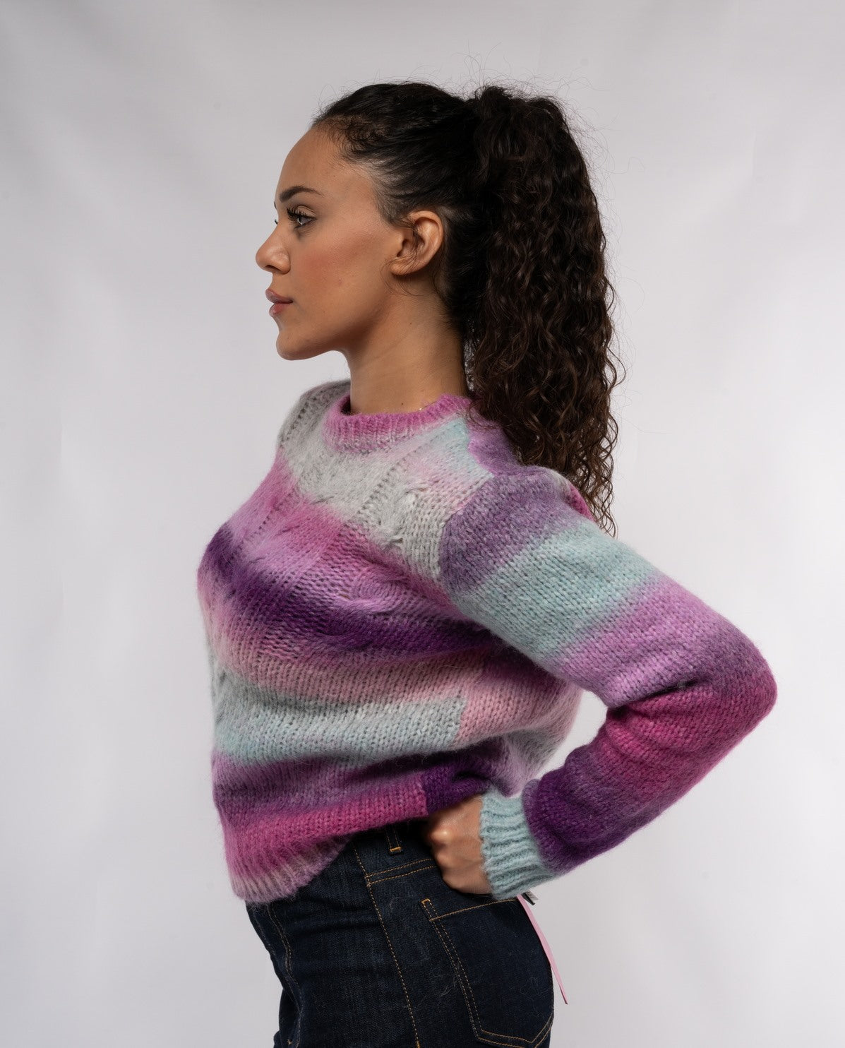 immagine-3-rebel-queen-by-liu-jo-maglia-da-donna-rebel-queen-a-trecce-sfumata-multicolor-maglieria-cardigan-eg4046_multicolor