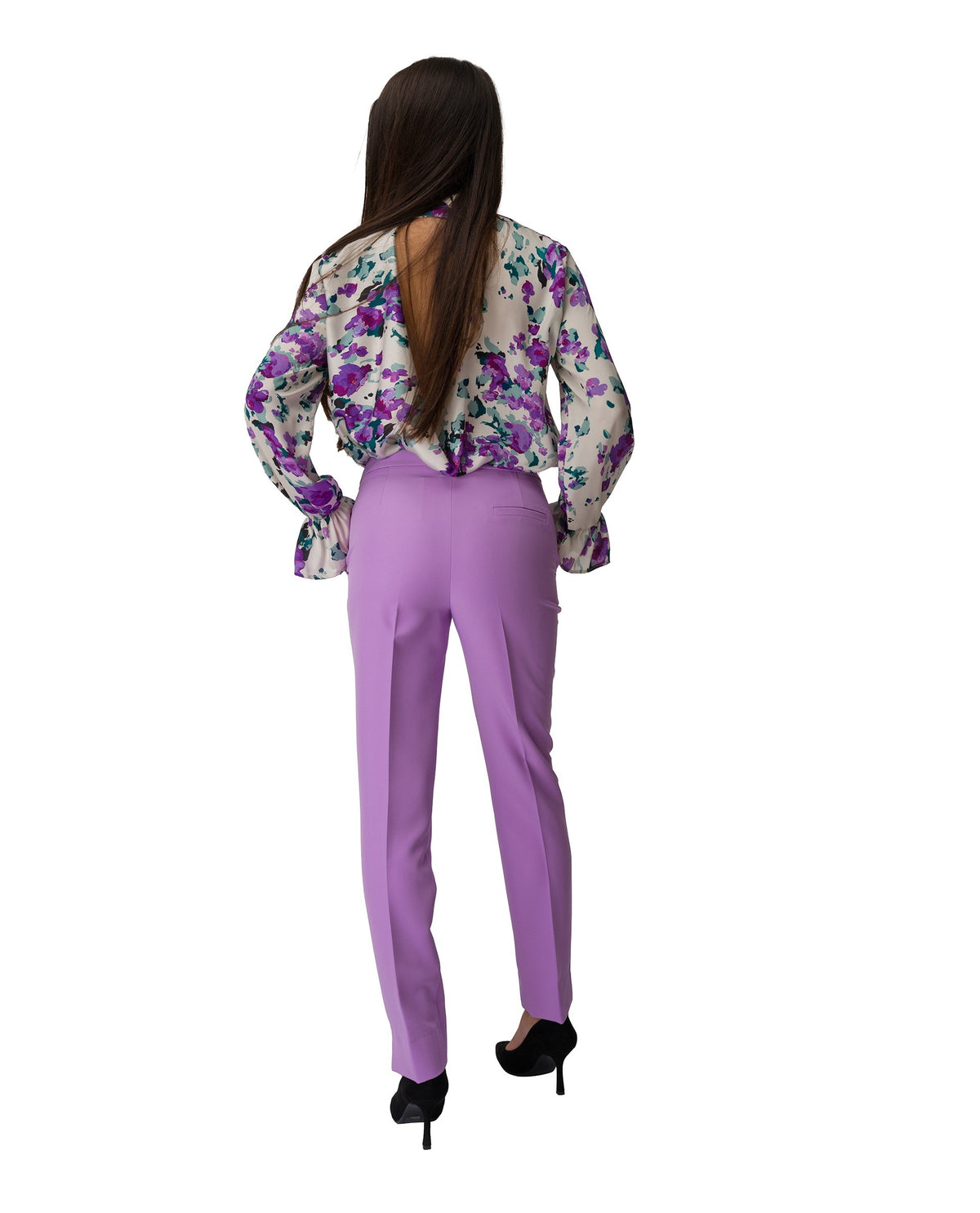 immagine-3-rebel-queen-by-liu-jo-patantalone-completo-del-tailleur-in-tessuto-tecnico-color-glicine-pantaloni-eg3124_glicine