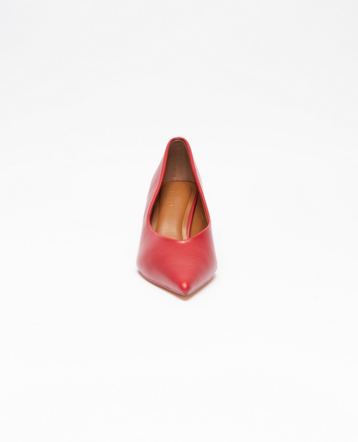 RED | Decolletè a punta in ecopelle liscia kitten heels