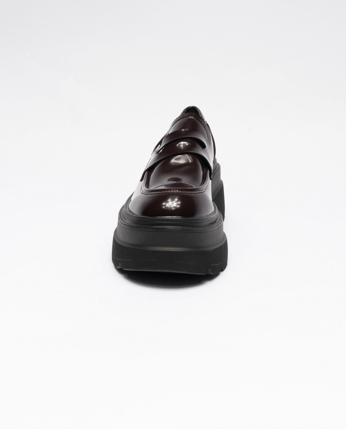BORDEAUX | Mocassini in ecopelle con suola chunky