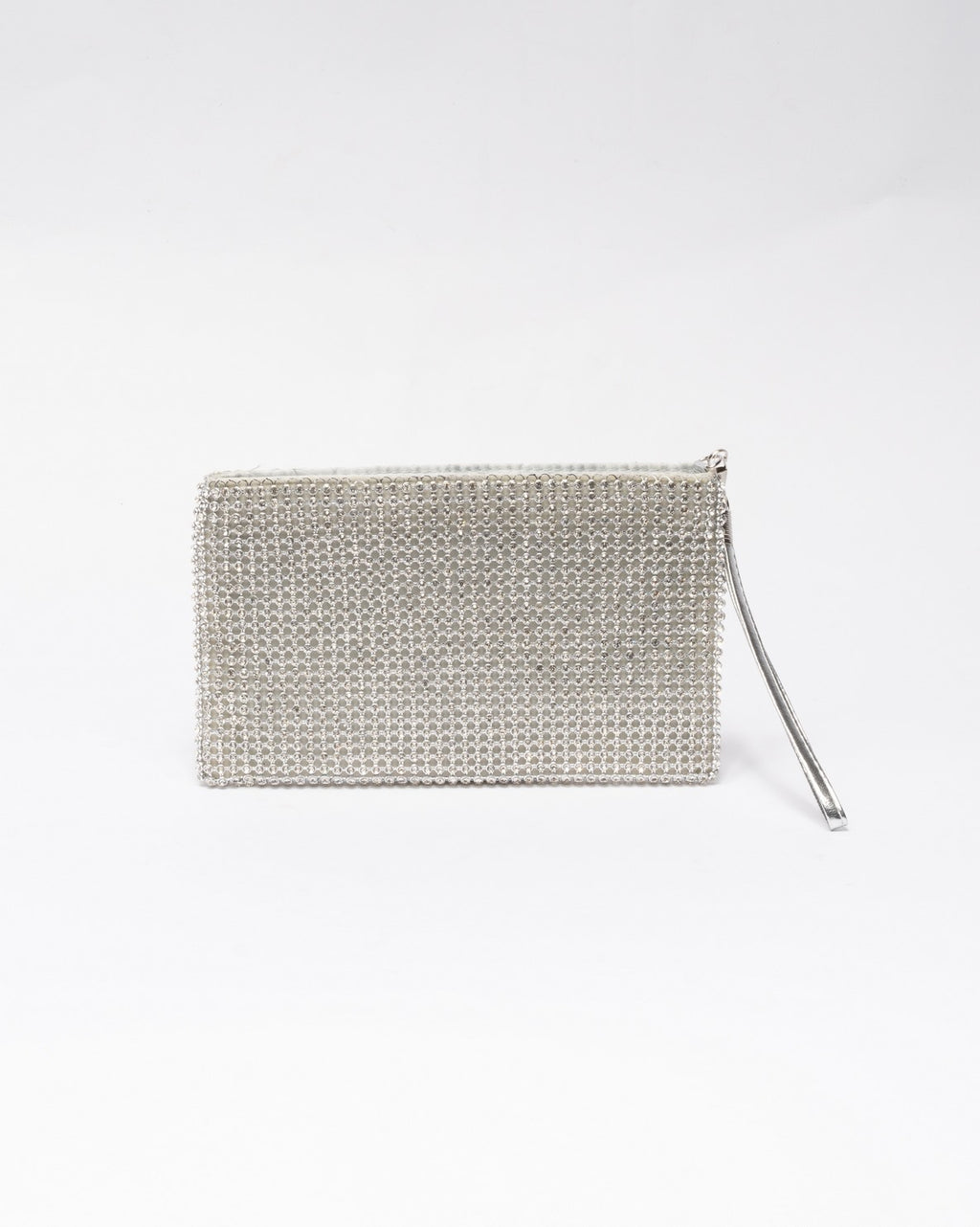 SILVER | Pochette strass all over - ORO