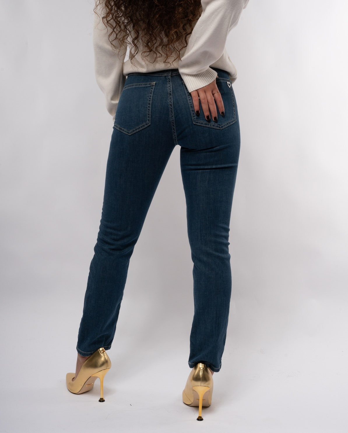 immagine-4-please-jeans-please-da-donna-elasticizzato-straight-leg-vita-media-blu-denim-pantaloni-p0x5bq2c87_blu-denim