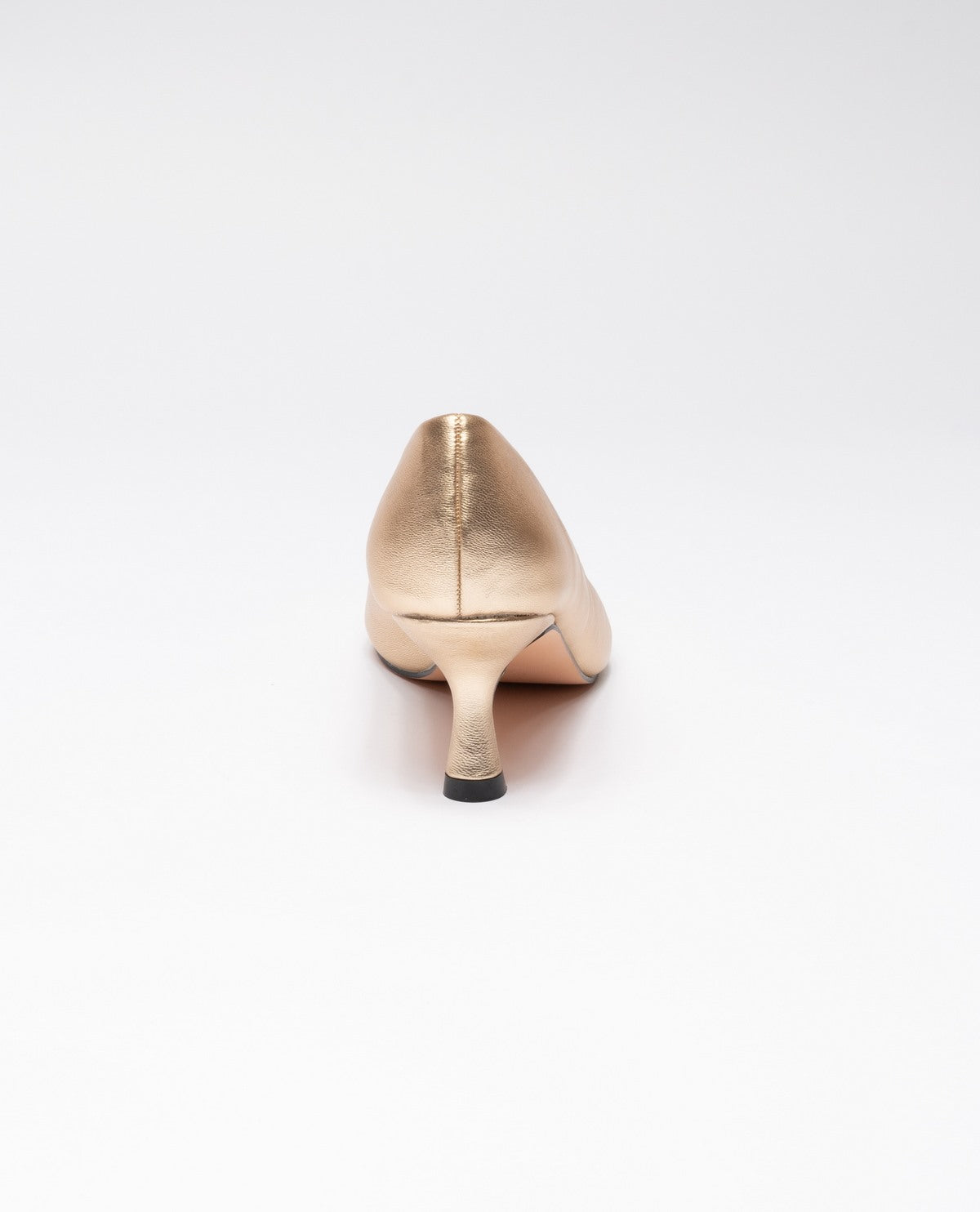 GOLD | Decolletè a punta in ecopelle liscia kitten heels