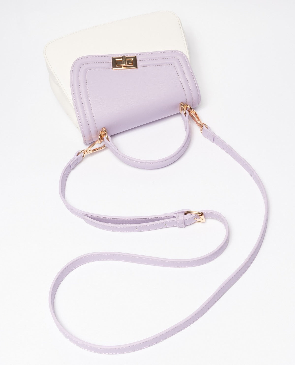 immagine-4-sstore-minibag-bicolor-in-ecopelle-liscia-con-manico-e-tracolla-white-purple-borse-pf596_white-purple