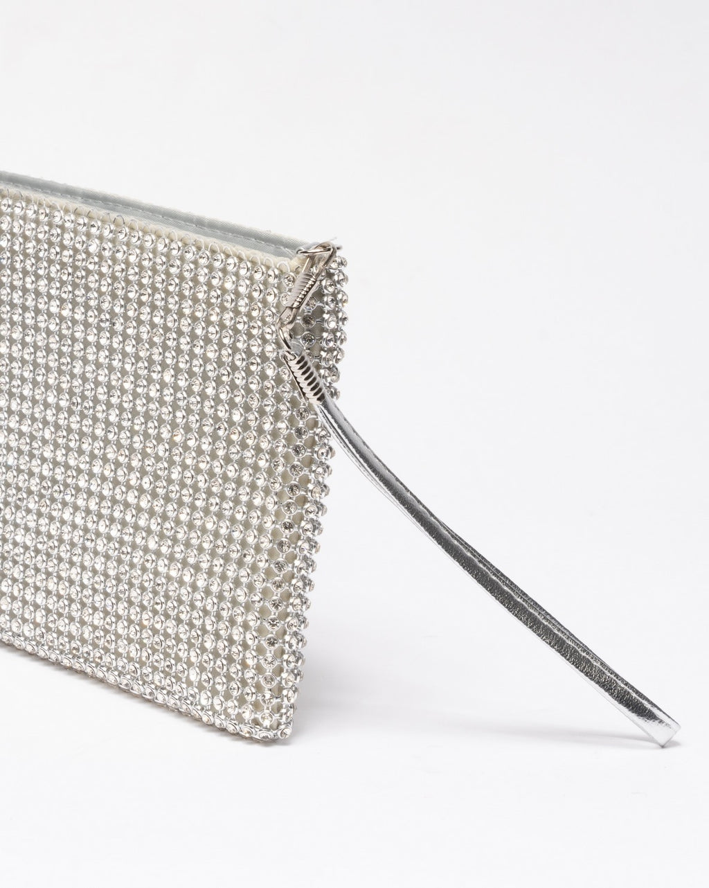 SILVER | Pochette strass all over - ORO