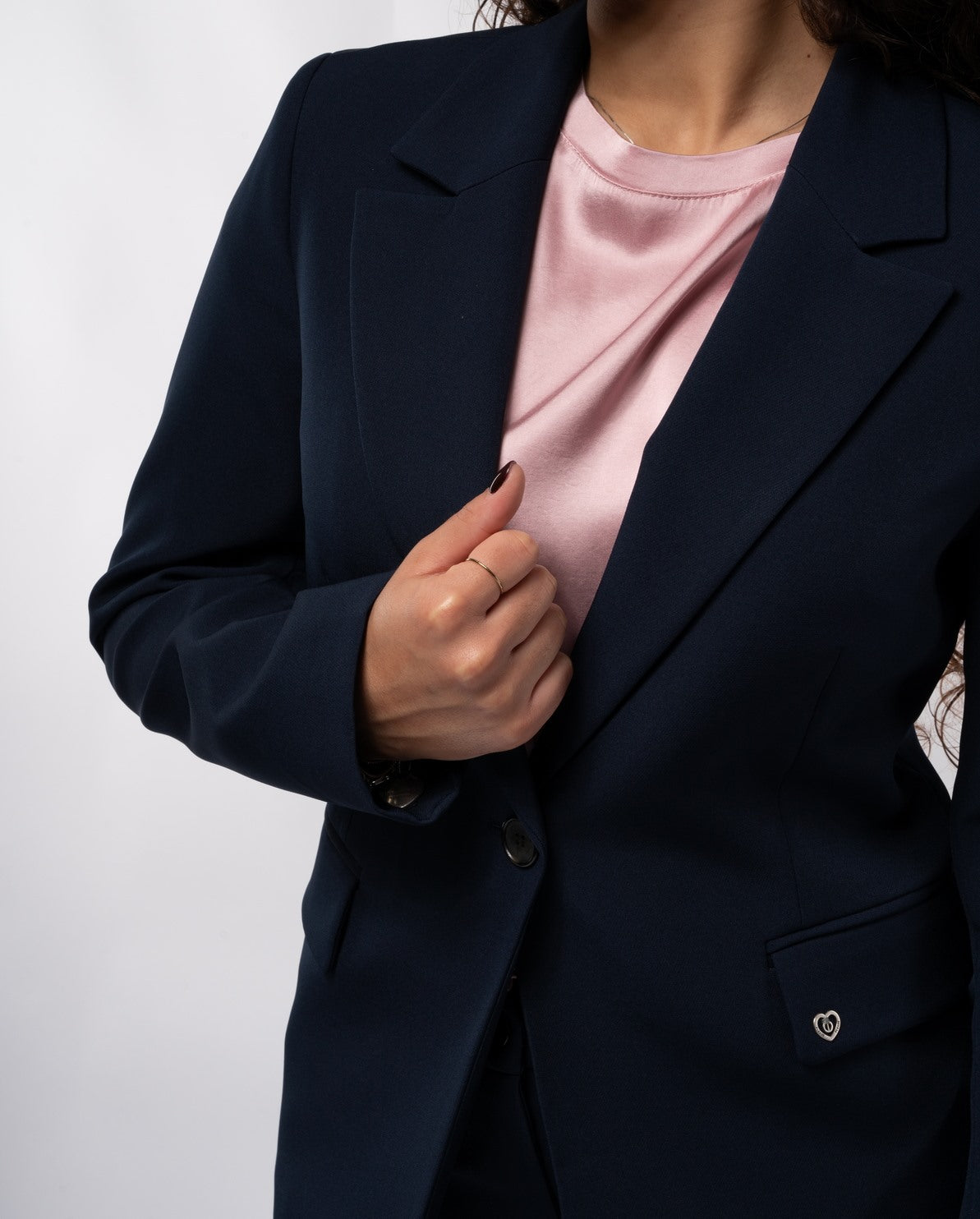 Blazer Poliestere Viscosa Blazer Donna Giacca Ampia Ufficio