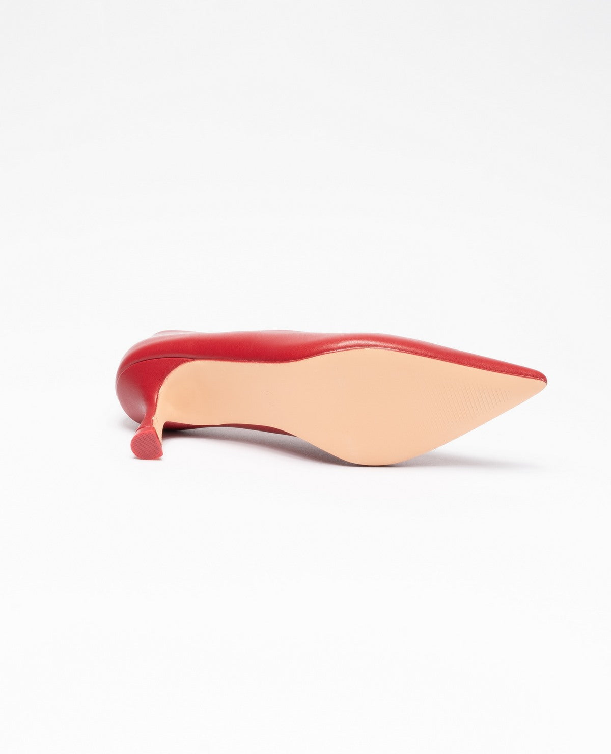 RED | Decolletè a punta in ecopelle liscia kitten heels