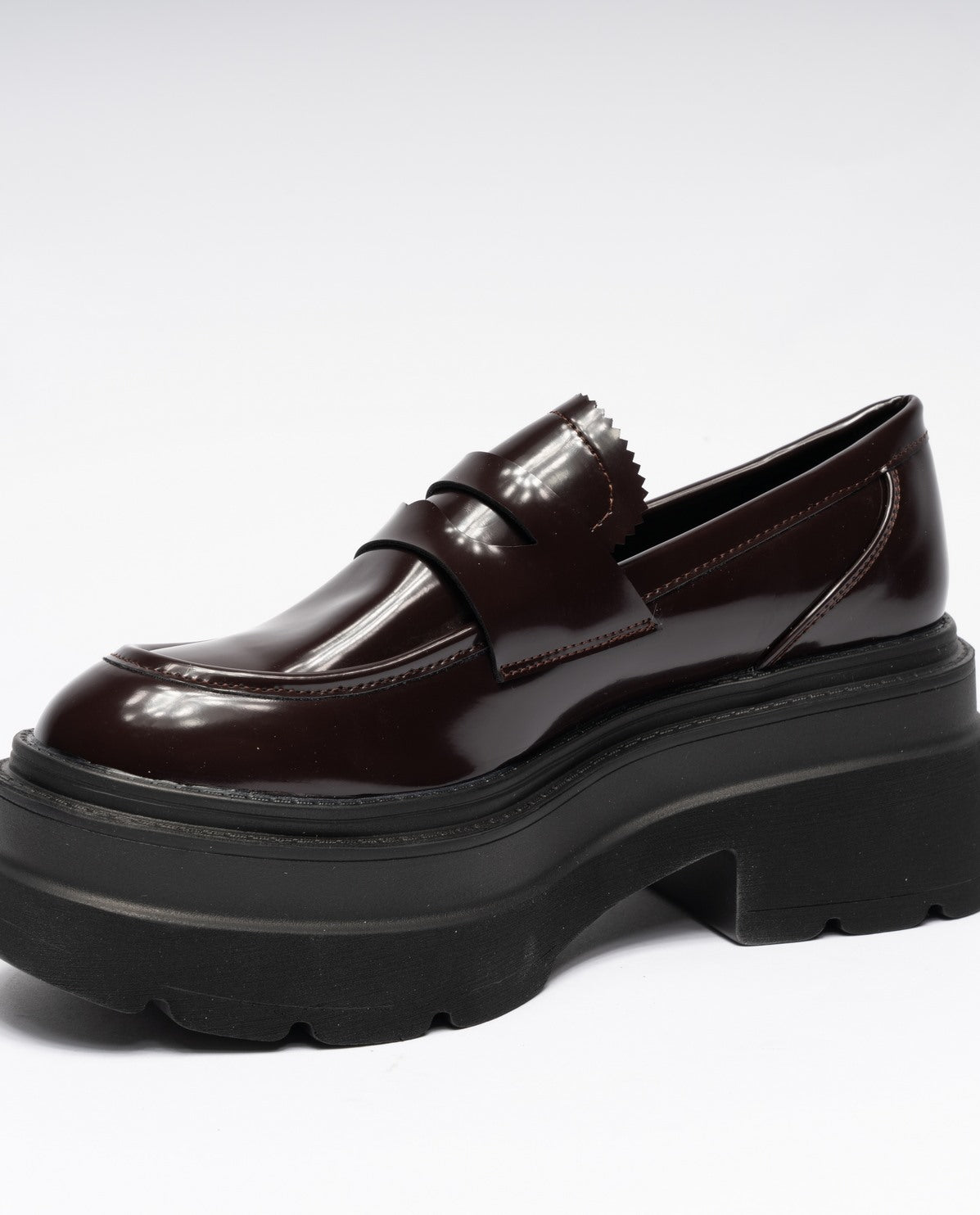 BORDEAUX | Mocassini in ecopelle con suola chunky