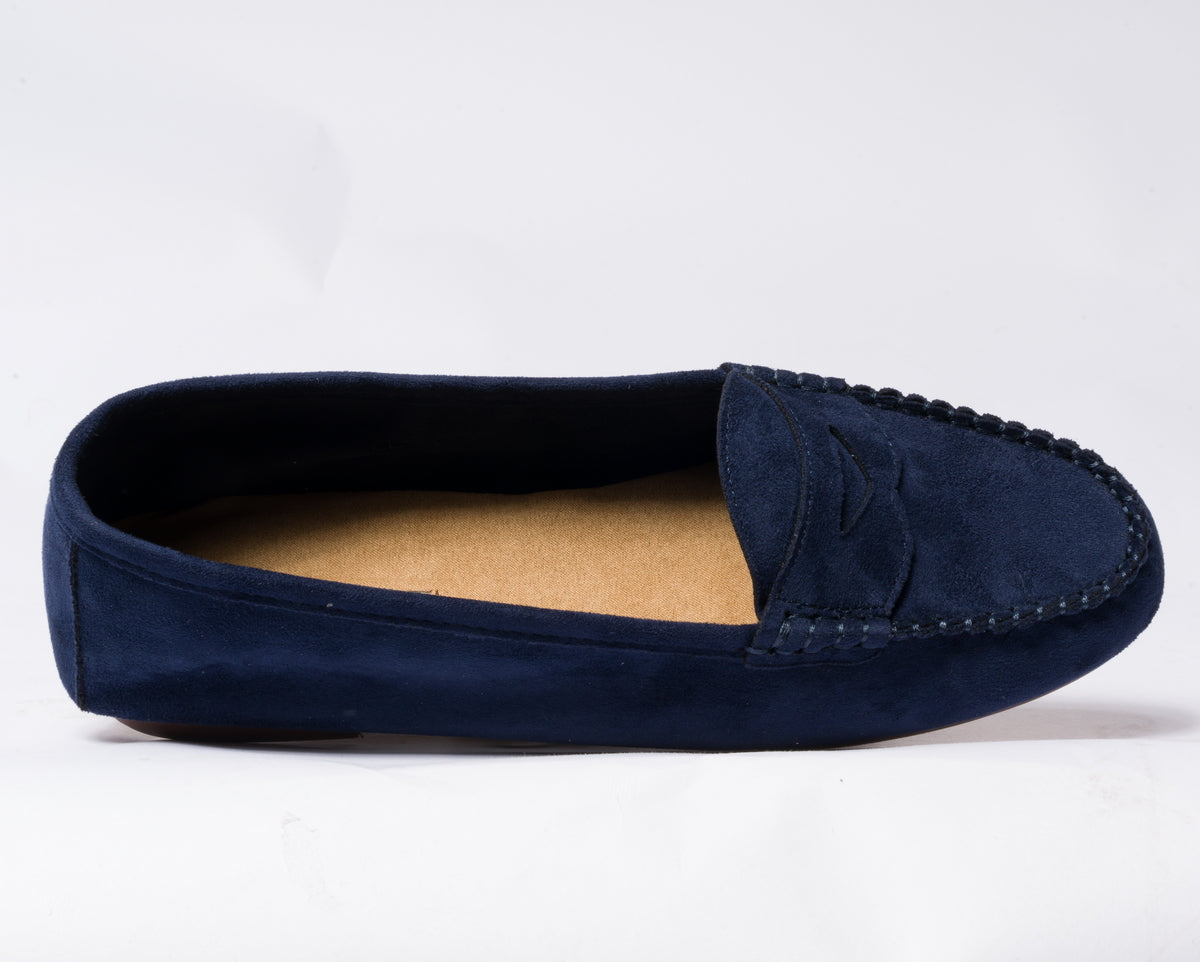 Mocassini Scamosciati - Blu
