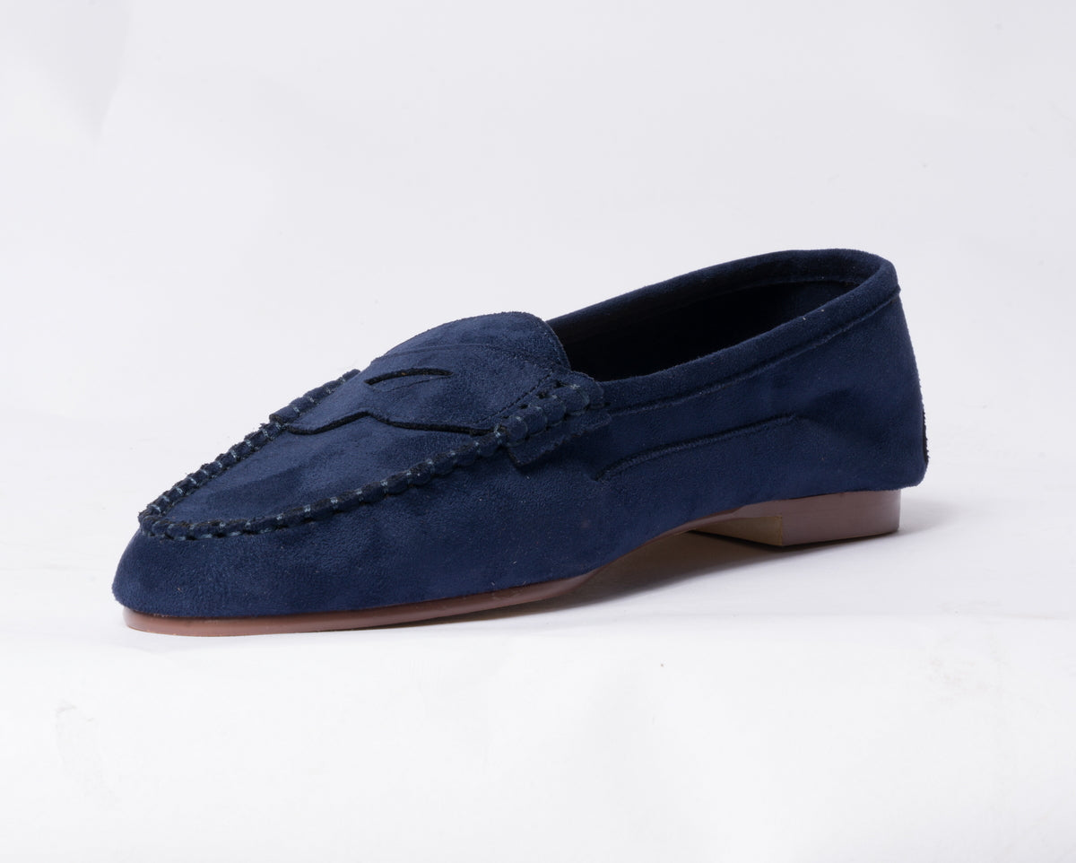 Mocassini Scamosciati - Blu