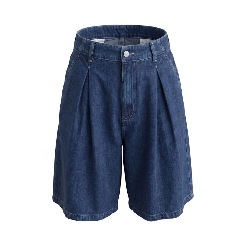 PLEASE Bermuda Please a gamba larga - Blu denim - foto 2