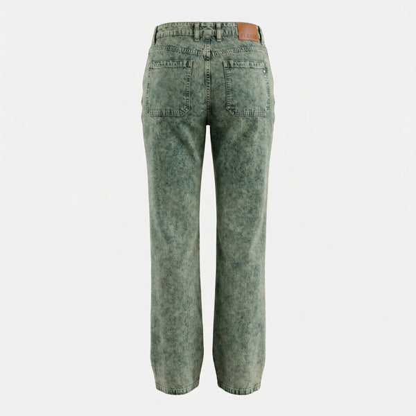 Please Jeans Donna Please a Gamba Larga Effetto Marmorizzato - foto 1