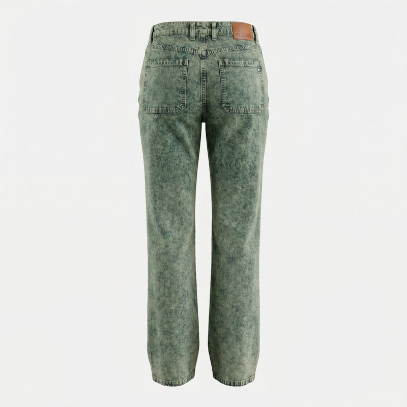 Please Jeans Donna Please a Gamba Larga Effetto Marmorizzato - foto 1