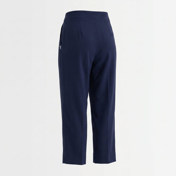 PLEASE Pantaloni Cropped  Please con Piega Frontale -  Blu - foto 2