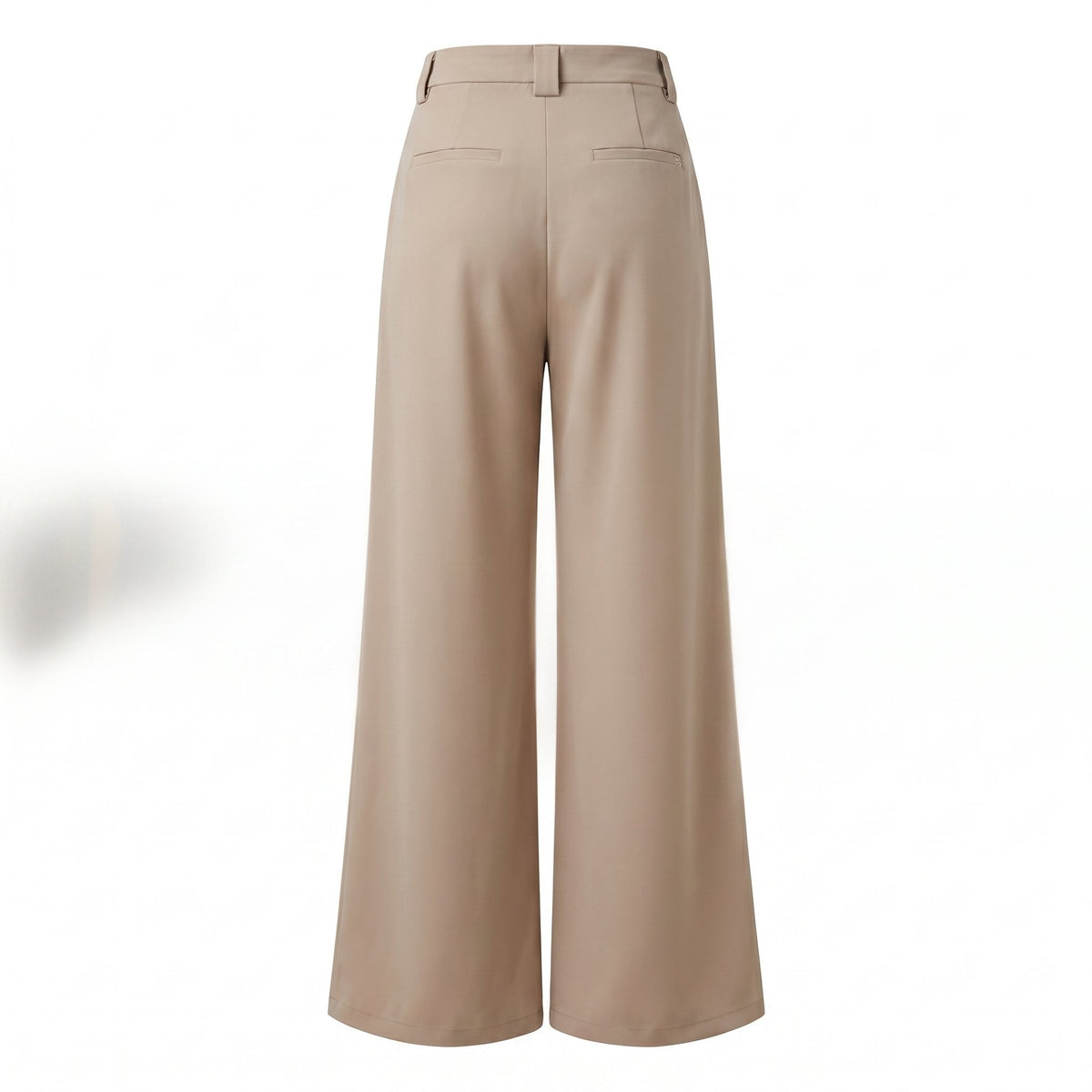 Please Pantaloni Please a Palazzo Fluidi a Vita Alta con Pinces - Beige - foto 1