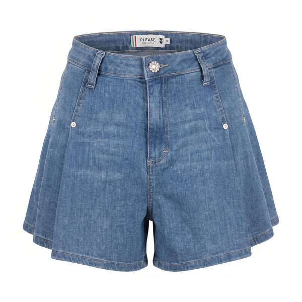 PLEASE Shorts Please regular-fit con pinces e tasche frontali - foto 2