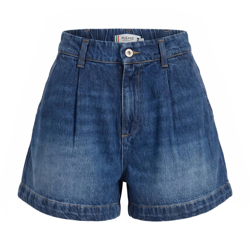 PLEASE Shorts Please regular fit denim effetto lavato - foto 2