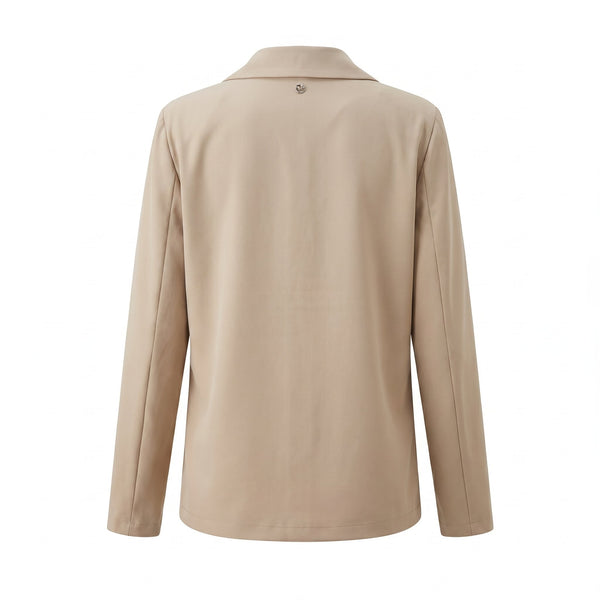 Sstore Blazer Monopetto Fluido Donna con Bottone Singolo - Beige - foto 2